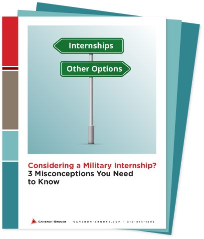 Considering a Military Internship? 3 Misconceptions You Need to Know.